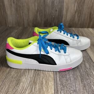 Puma Jada SC 386418-01 White Pink Green Women’s US Size 9.5 Sneaker Shoes